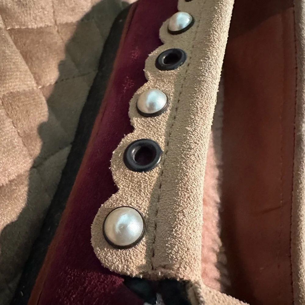 Coach Brown and Cream Moccasins with Classic Design - Picture 7 of 7